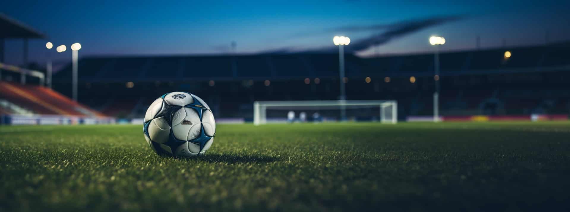 футболна топка на терена