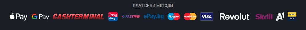 Palms Bet платежни методи