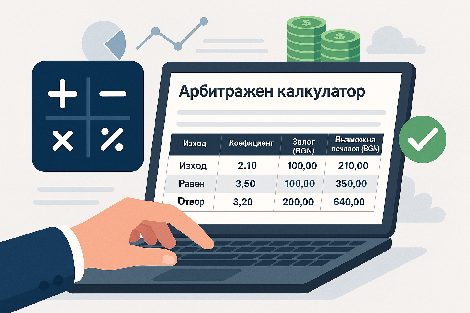 арбитраж калкулатор Арбитражен калкулатор